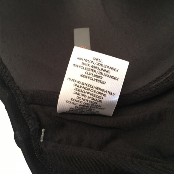 Shade & Shore Black One Piece Swimsuit Sz 38B - Picture 7 of 9